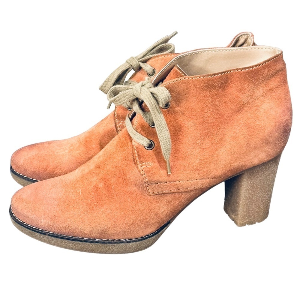 MANAS Ankle Lace Booties Suede Leather size EU 40 US women’s 8.5